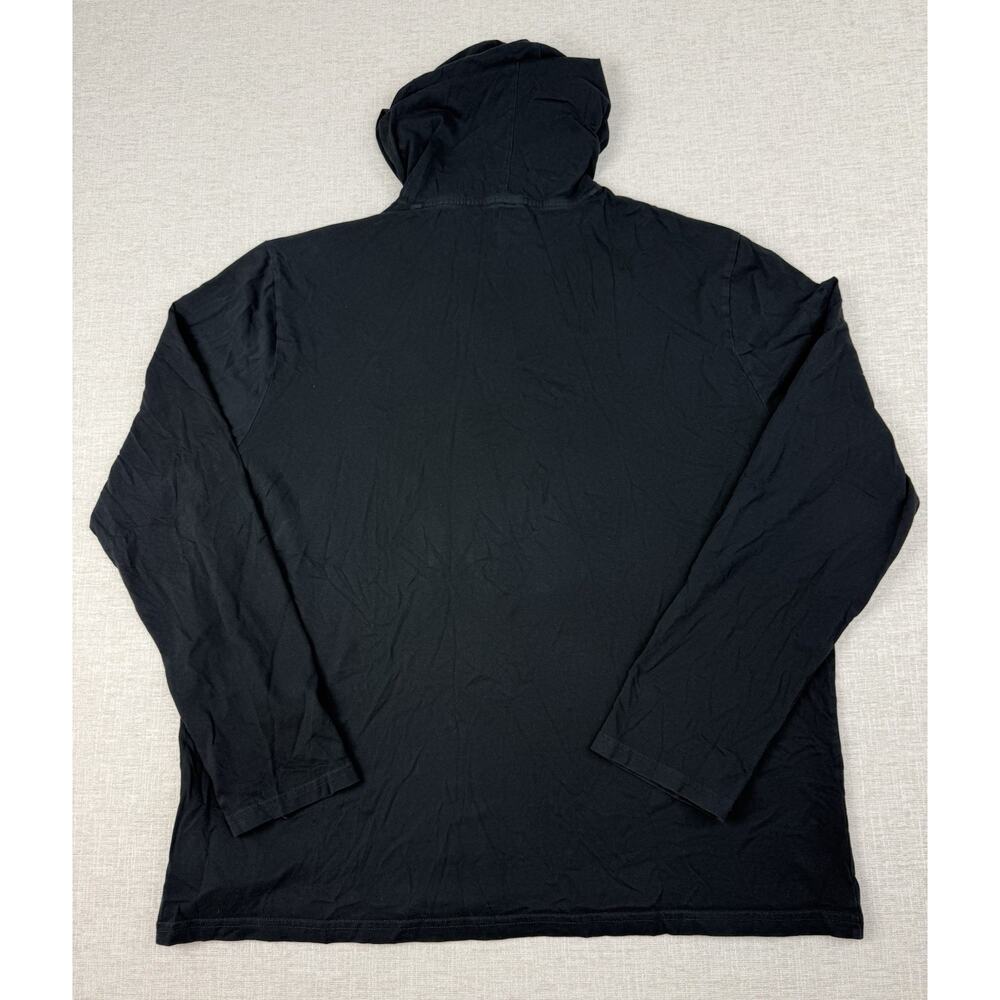 Polo Ralph Lauren Hoodie T Shirt Men’s XL Black Long Sleeve Pony Cotton Peru - Picture 4 of 9